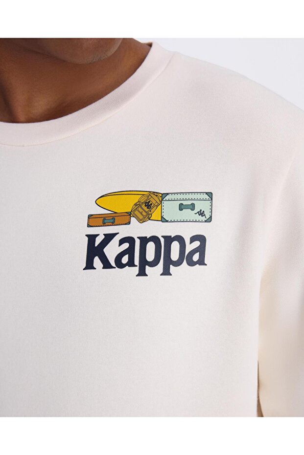 Authentic Graphik Pyke Unisex Beyaz Regular Fit Sweatshirt - 2