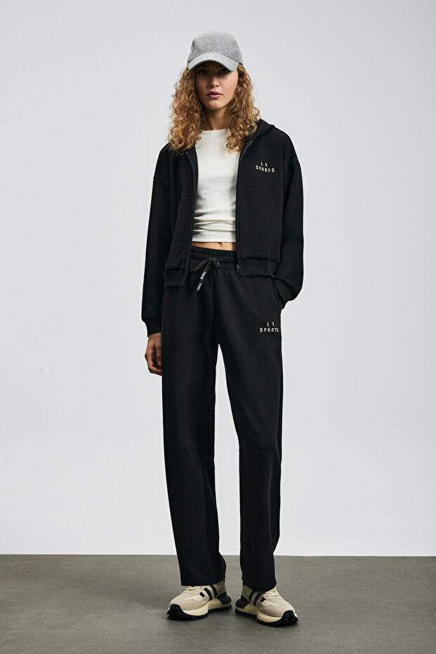 Cara Kadın Örme Sweatshırt Siyah - 3