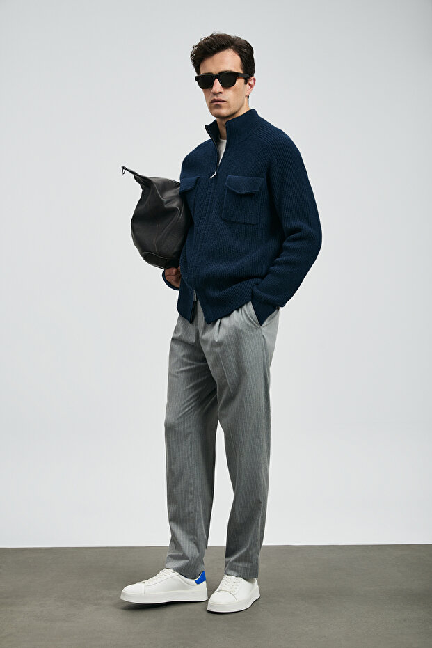 Ronald Erkek Hırka Lacivert - 3