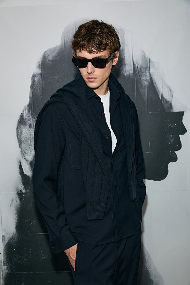 Lord Erkek Basic Gömlek Regular Fit Lacivert - 3