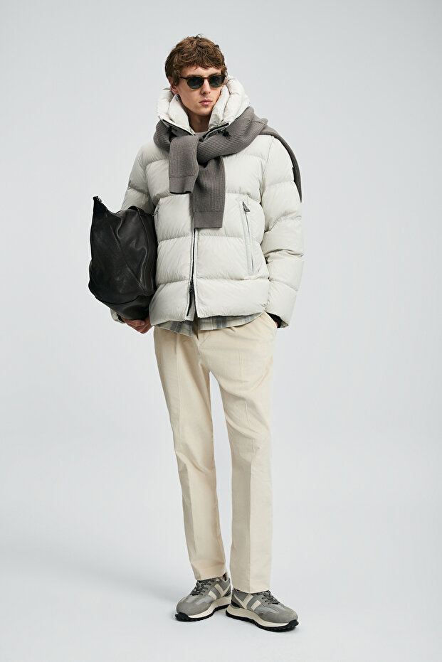 Tommy Kaz Tüyü Erkek Mont Taş - 3