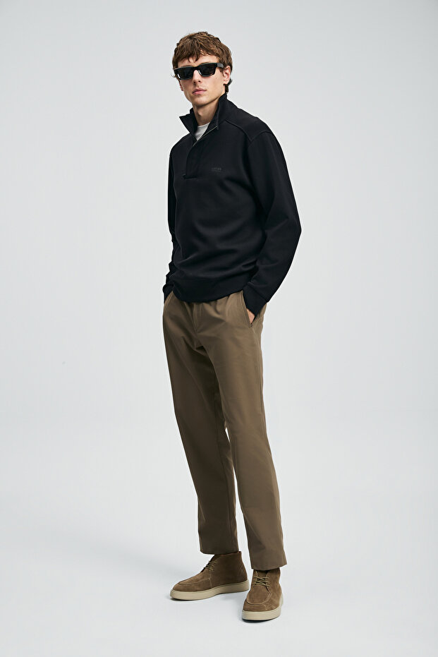 Wonder Erkek Sweatshirt Siyah - 4