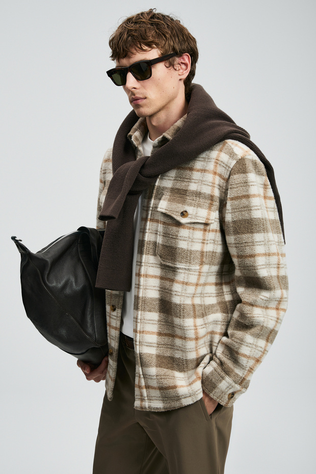 Vardar Erkek Basic Gömlek Regular Fit Bej - 3