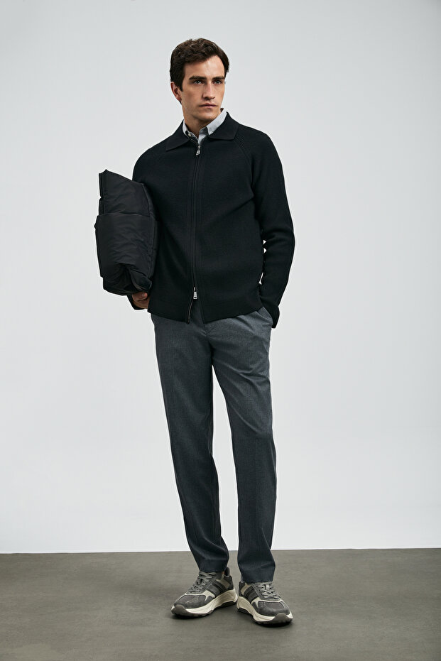 Amber Erkek Hırka Siyah - 3