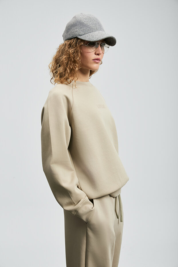 Kadın Alice Örme Bej Sweatshirt 122030016 - 5