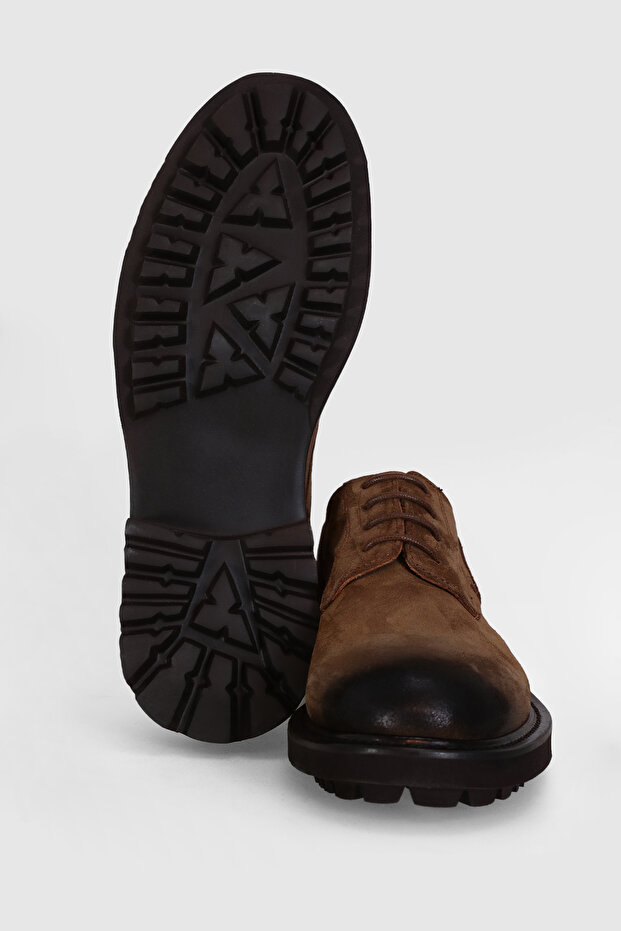 Scott Erkek Deri Ayakkabı Deve Tüyü - 4