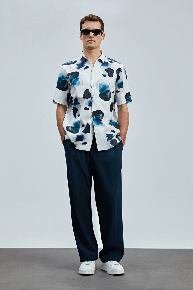 Jereno Erkek Basic Gömlek Regular Fit Ekru - 2