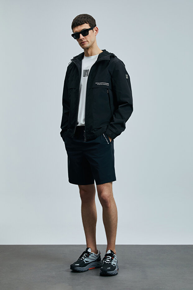 Second Erkek Şort Eşofman Siyah - 5