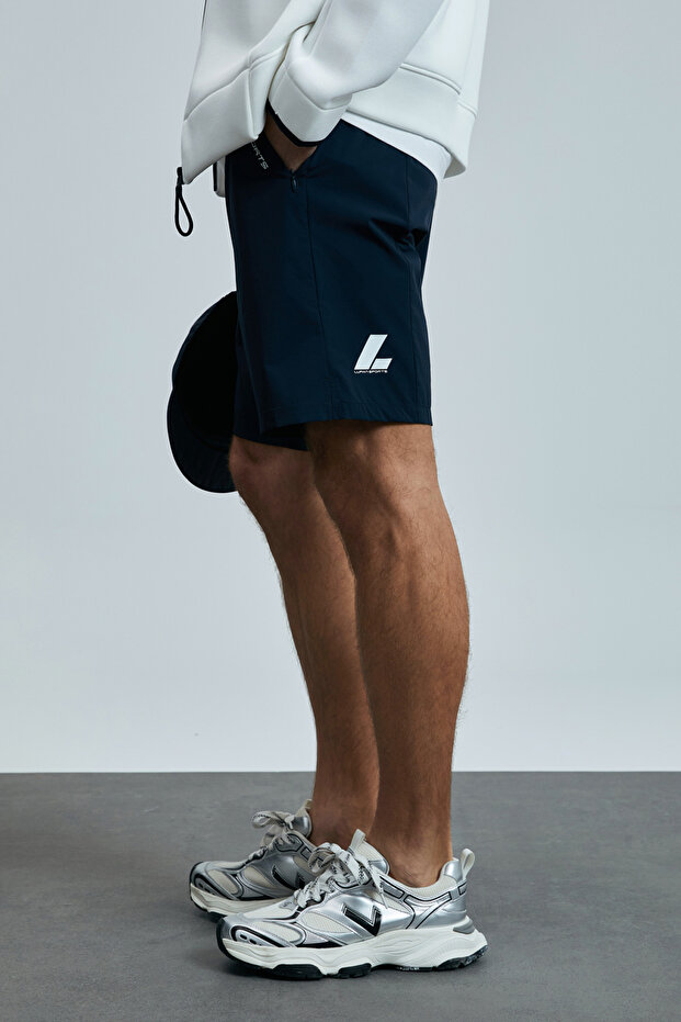 Second Erkek Şort Eşofman Lacivert - 3