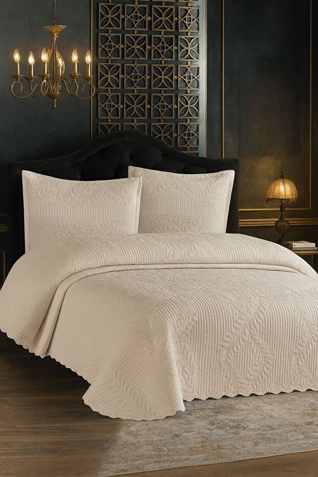 Lüks Tek Kişilik Yatak Örtüsü 2 Parça - 1