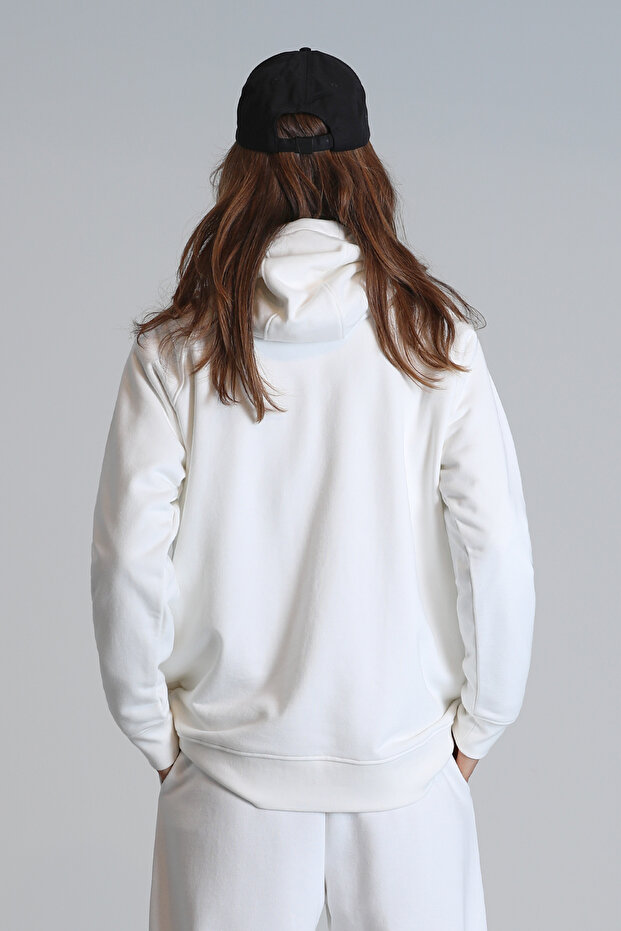 Sabrına Kadın Örme Sweatshırt Ekru - 6