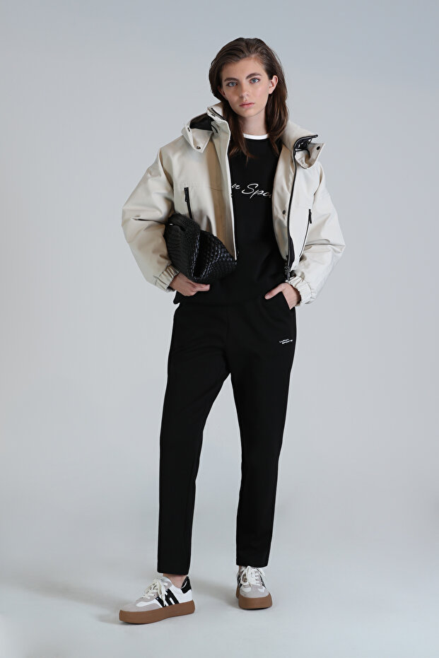 Amber Örme Kadın Eşofman Siyah - 1