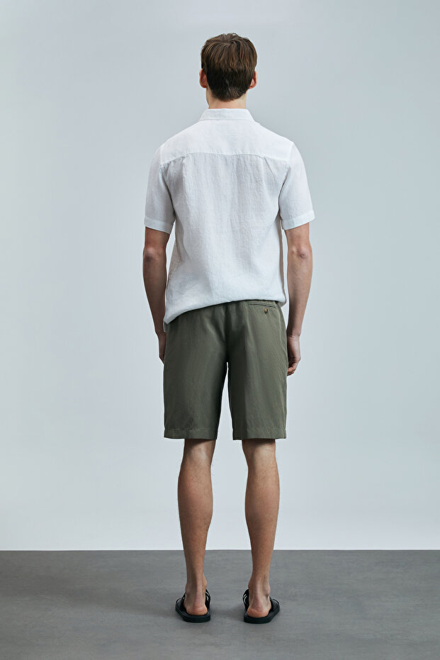 Bert Erkek Basic Gömlek Comfort Fit Beyaz - 6