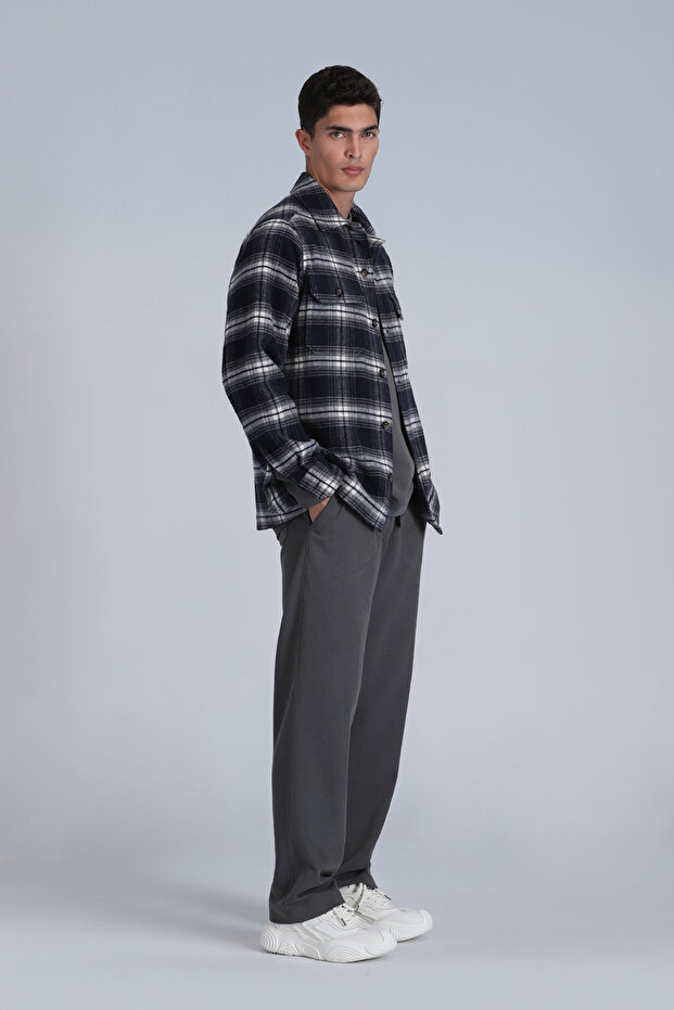 Fera Erkek Basic Gömlek Slim Fit Lacivert - 1