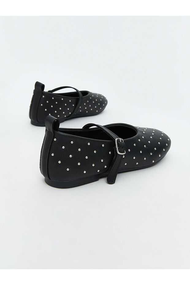 LCW STEPS Taşlı Kız Çocuk Babet - 5