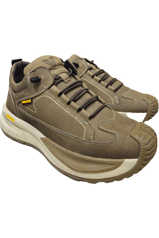 Lastik Bağcıklı Kısa Boğazlı Hakiki Deri Erkek Bot M440 - 4