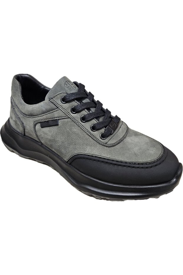 Lace-Up Leather Back Fold Model Outdoor Sole Men's Casual Shoes K3130-1915