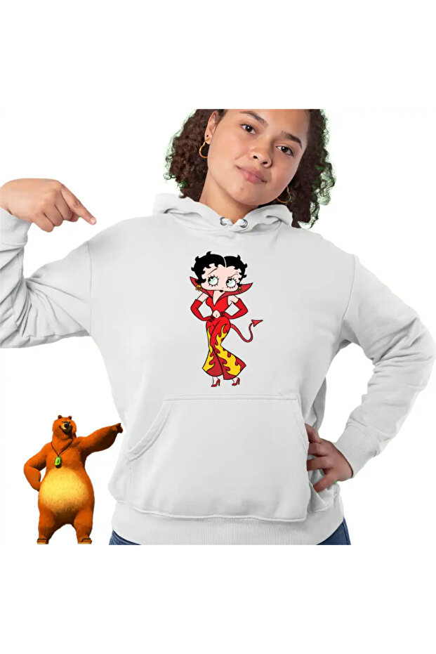 Дамски суитшърт Betty Boop Devil Satan Devil Hell - 2