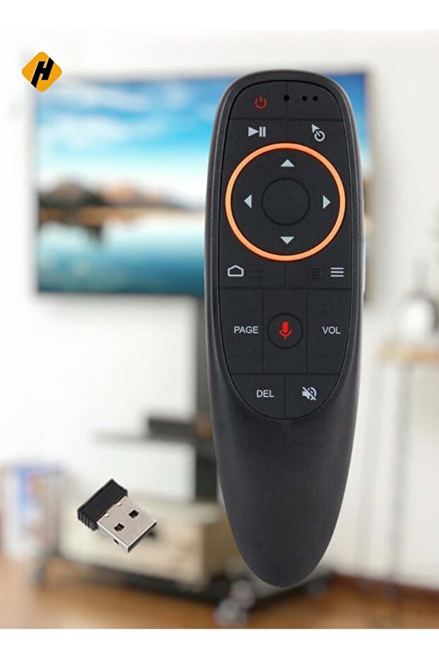 Voice Air Mouse Remote 2.4G RF with 6-Axis Gyro & IR Learning - 1