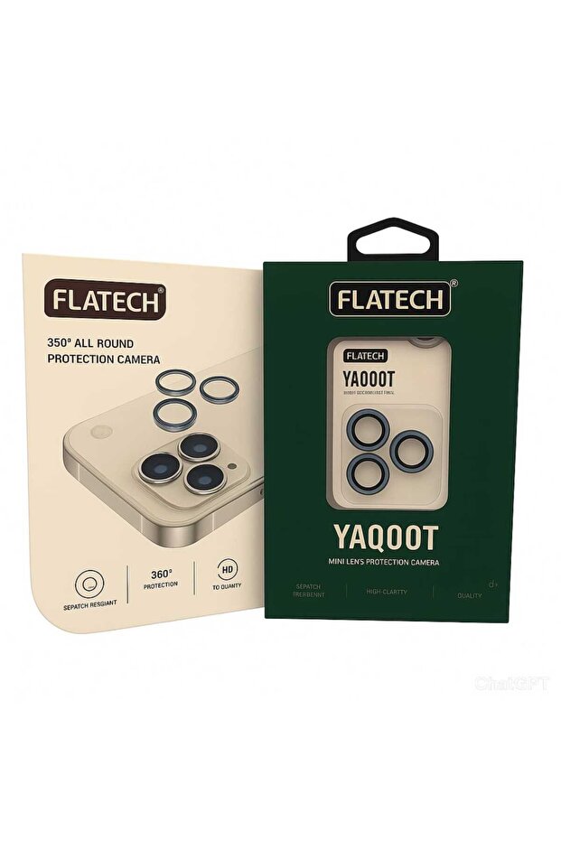 فلاتيك حماية كاميرا ياقوت لايفون 17 برو ماكس - لون ازرق - 3