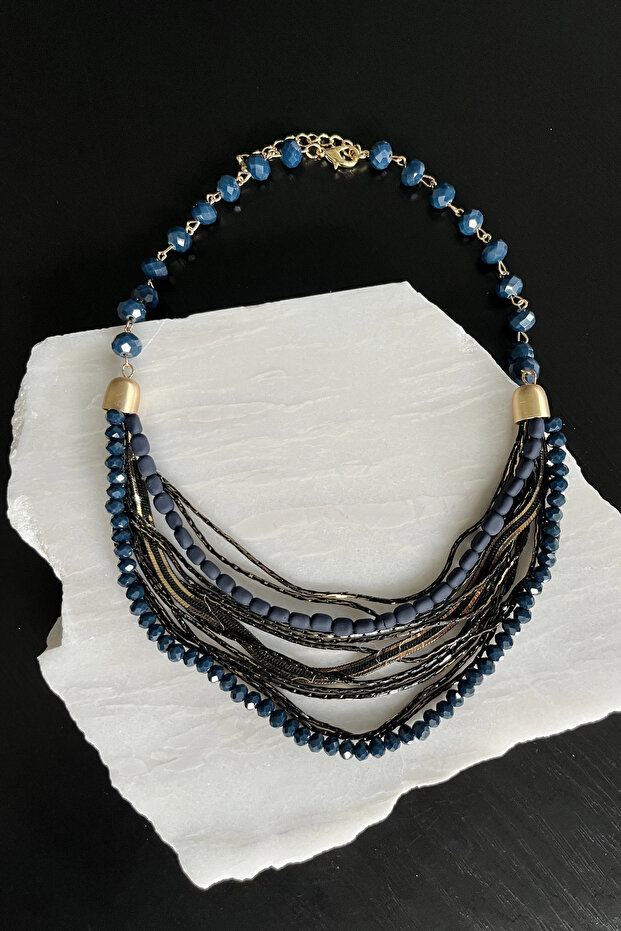 متعددة قلادة الخرز الزجاجي - 2