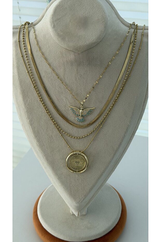 316 ÇELİK ÇOKLU KOLYE - 1