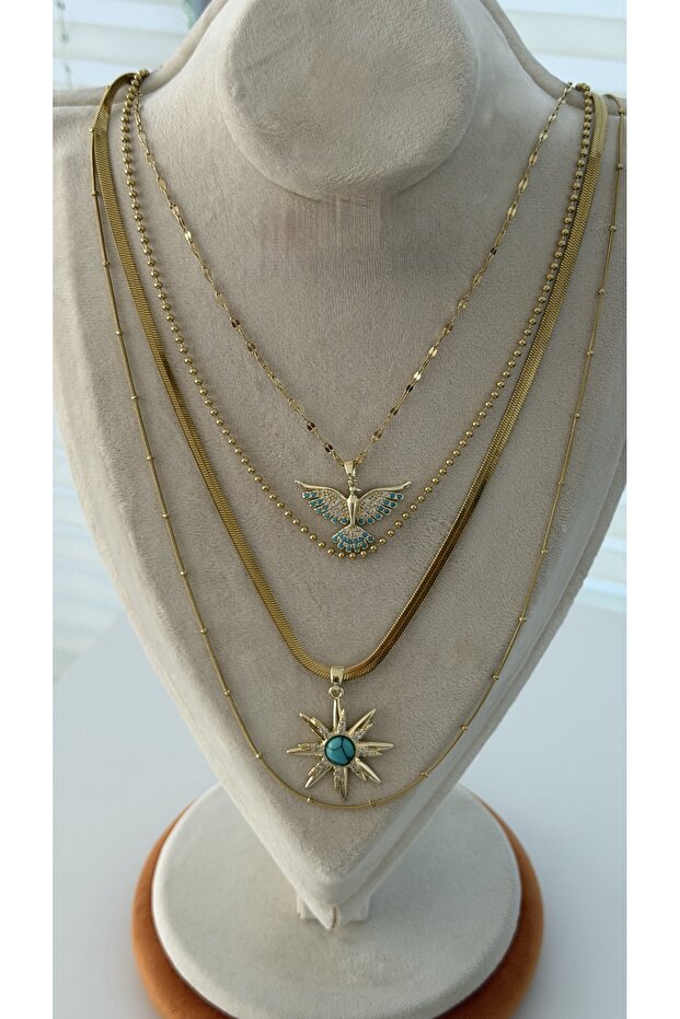 316 ÇELİK ÇOKLU KOLYE - 1