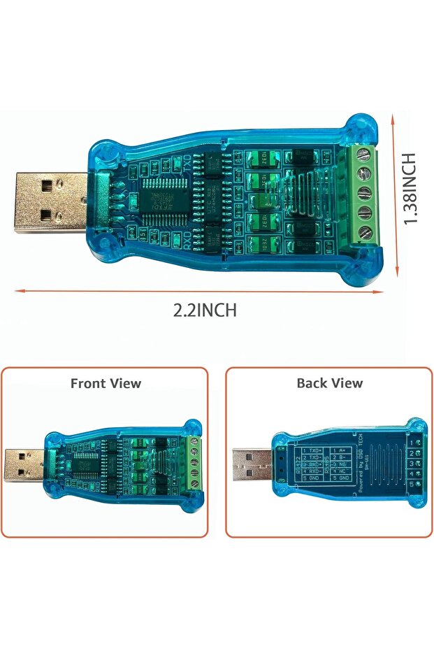 DSD TECH SH-U11 USB to RS485/RS422 Converter with FTDI FT232 (Gold) - 3