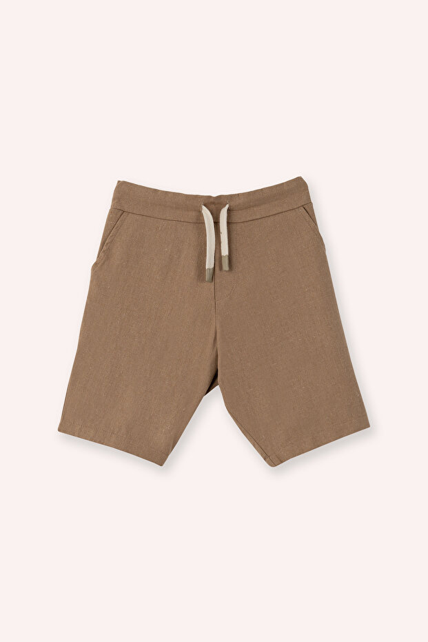 Erkek Çocuk Bej Şort - 1