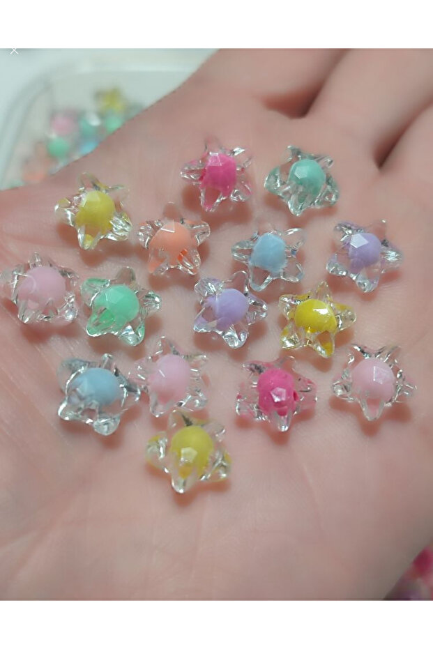 Acrylic Star Beads (30 Pieces)
