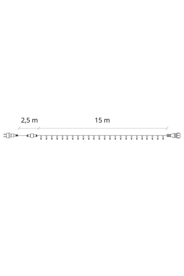 Christmas tree lighting system, 17.5 meters, 300 LEDs, 8 functions, multicolor - 3