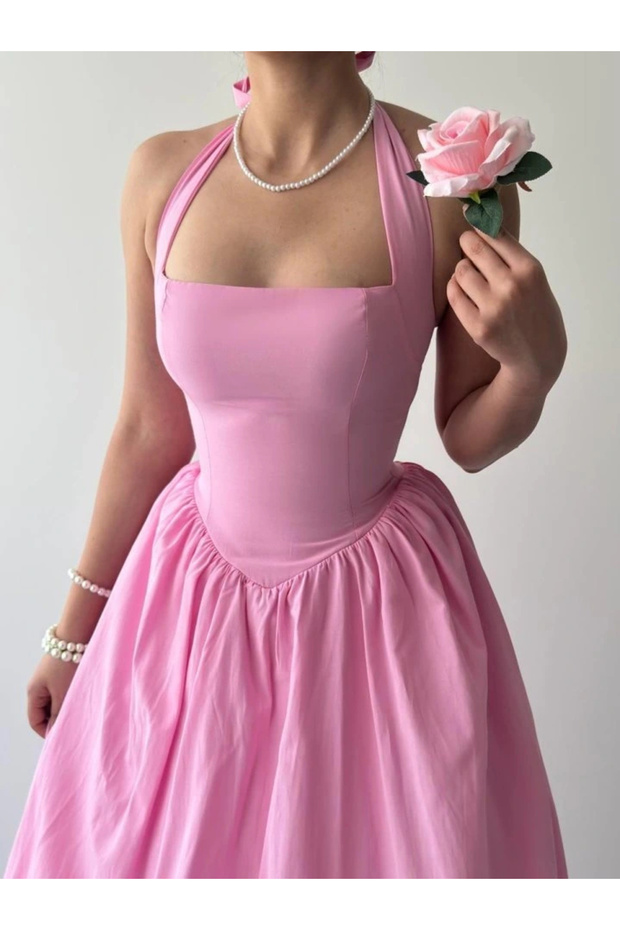 Fedra Midi Elbise - 7