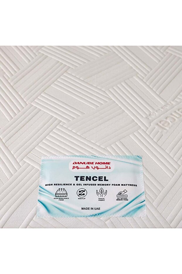 Tencel High Resilience foam Gel Infused Memory Foam Mattress with zip 190x90x25|Single Mattress|Soft - 3