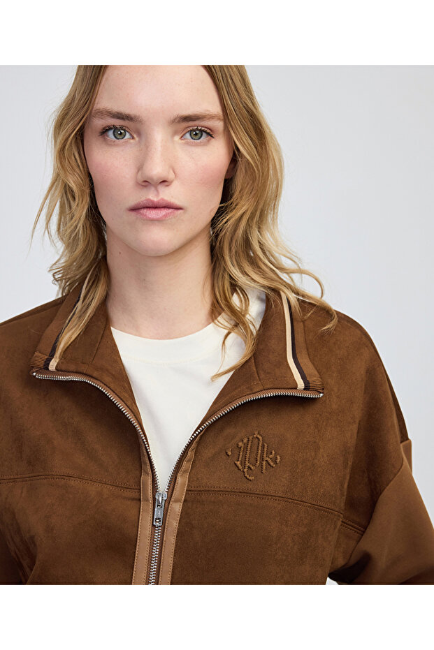 Üç boyutlu monogram nakışlı sweatshirt - 2