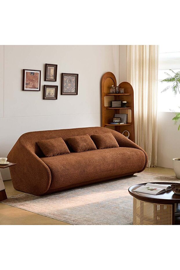 Freeza 3-Seater Fabric Sofa Bed - Solid Wood Frame, 2-Year Warranty, Stylish & Comfortable