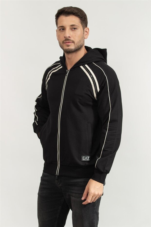 Erkek Fermuarlı Sweatshirt - 2