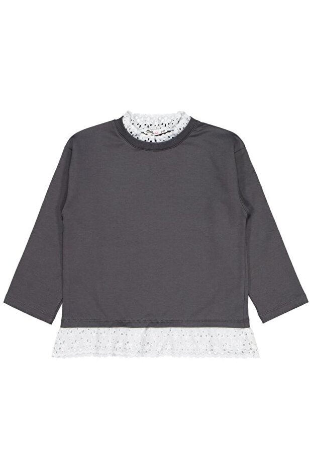 Embroidered Pack of Sweatshirts for 6-9 Years Old - Gray