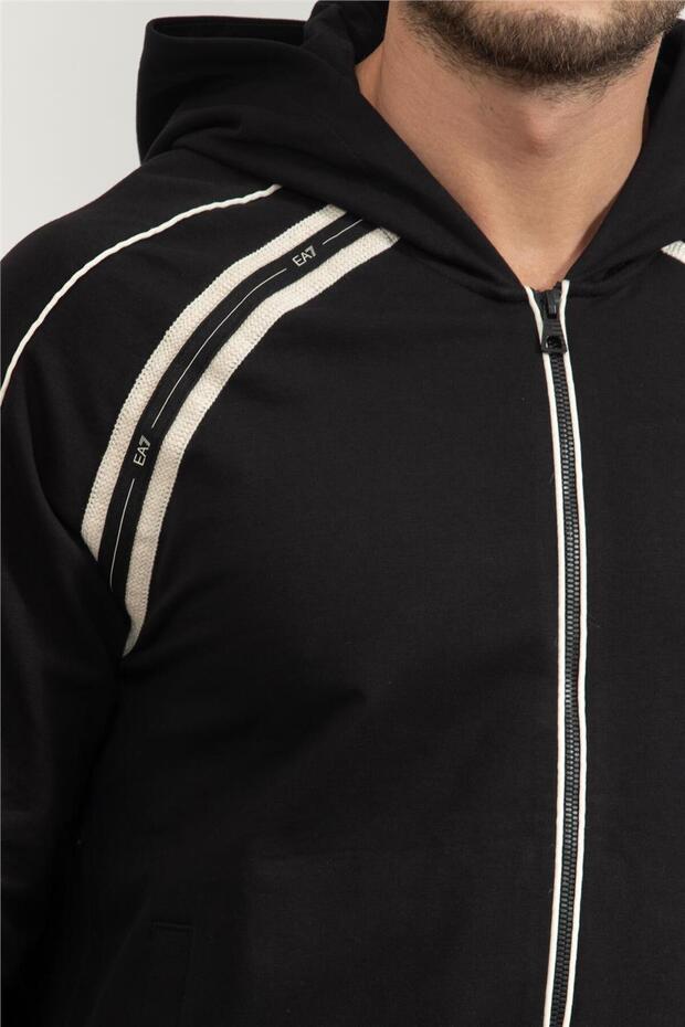 Erkek Fermuarlı Sweatshirt - 4