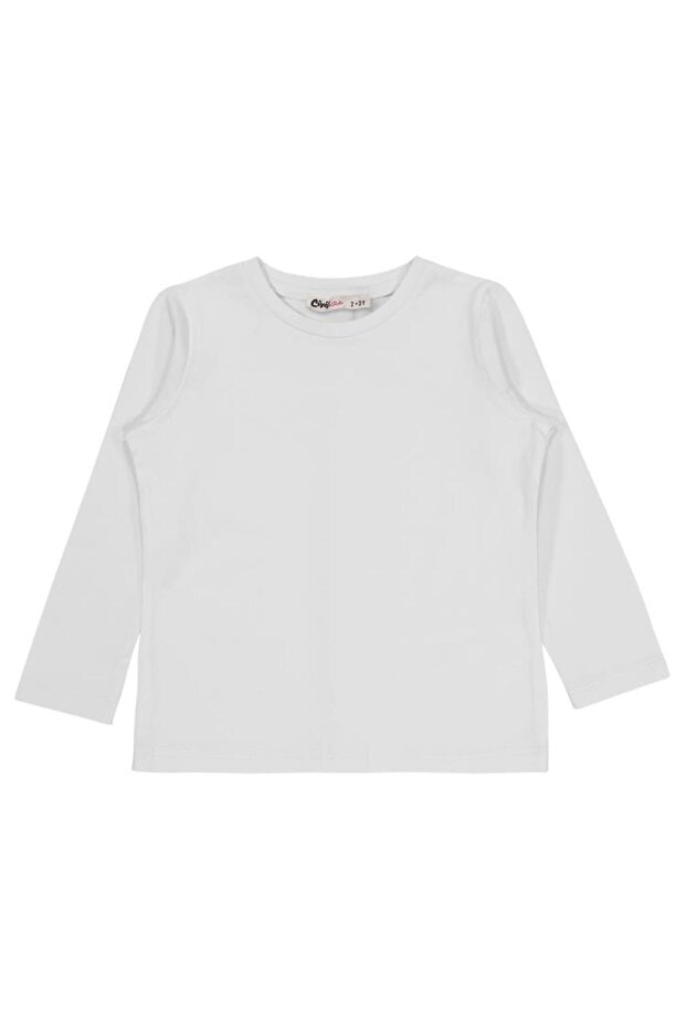Basic 2-5 Yaş Sweatshirt - Beyaz 4-5 Yaş - 1