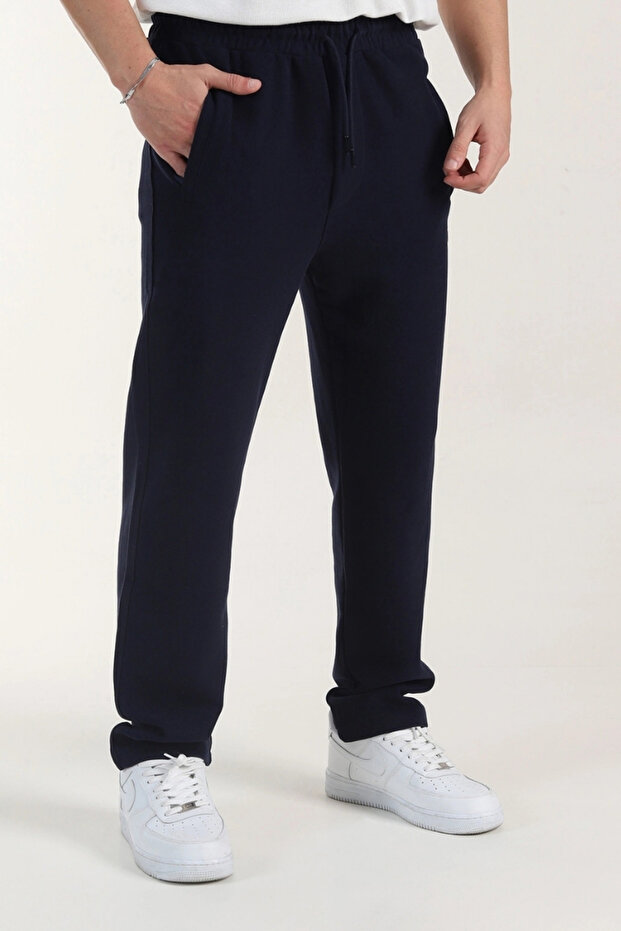 Thessaloniki Slim Fit Straight Leg 3 Thread Fleece-Lined Winter Bottom Sweatpants