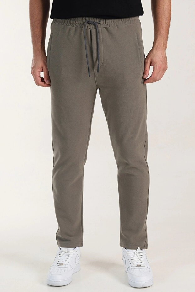 Thessaloniki Slim Fit Straight Leg 3 Thread Fleece-Lined Winter Bottom Sweatpants