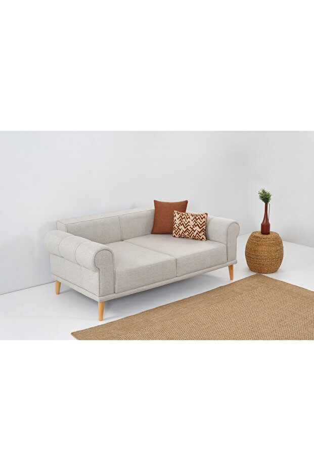 STEP İKİLİ KOLTUK, KREM - 4