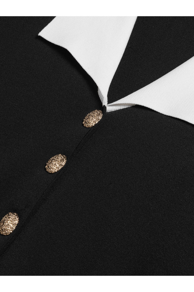 Kontrast Yakalı Triko - 8