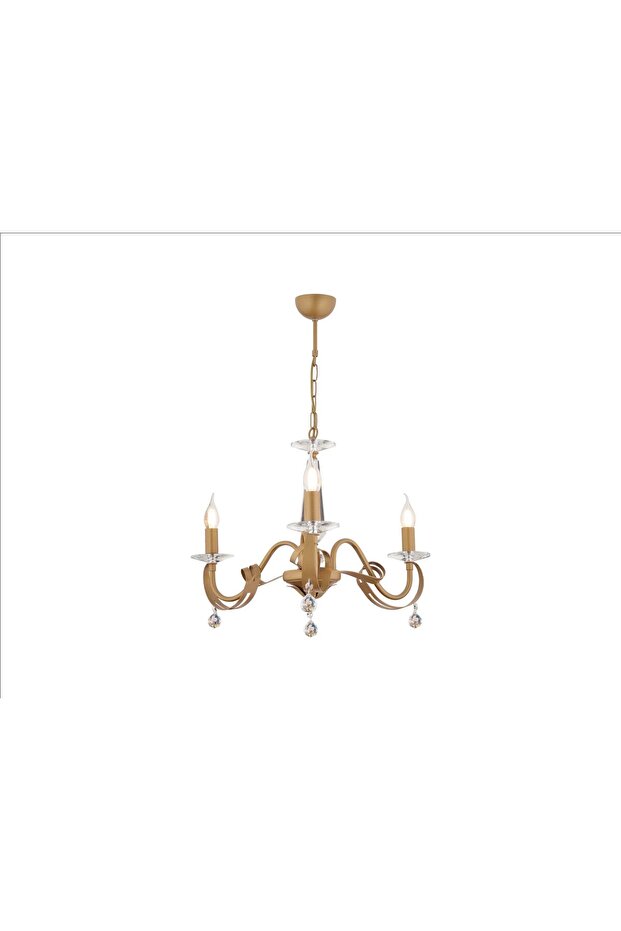 Caldo 3'lü Salon Avize Bronz - 1