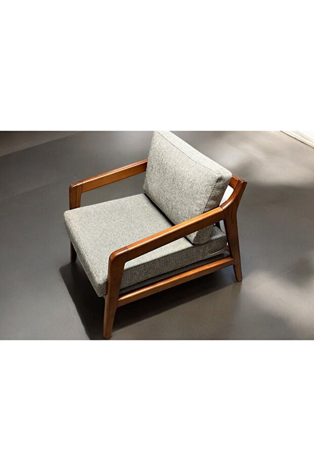 ALYA AHŞAP BERJER, BEJ - 2