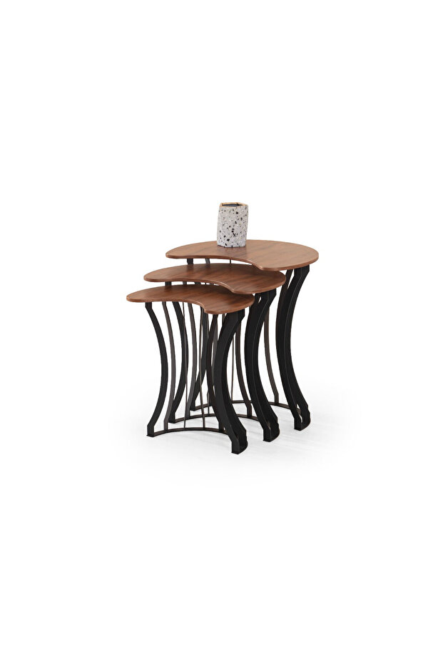 Start 3'lü Ceviz Zigon Sehpa - 3