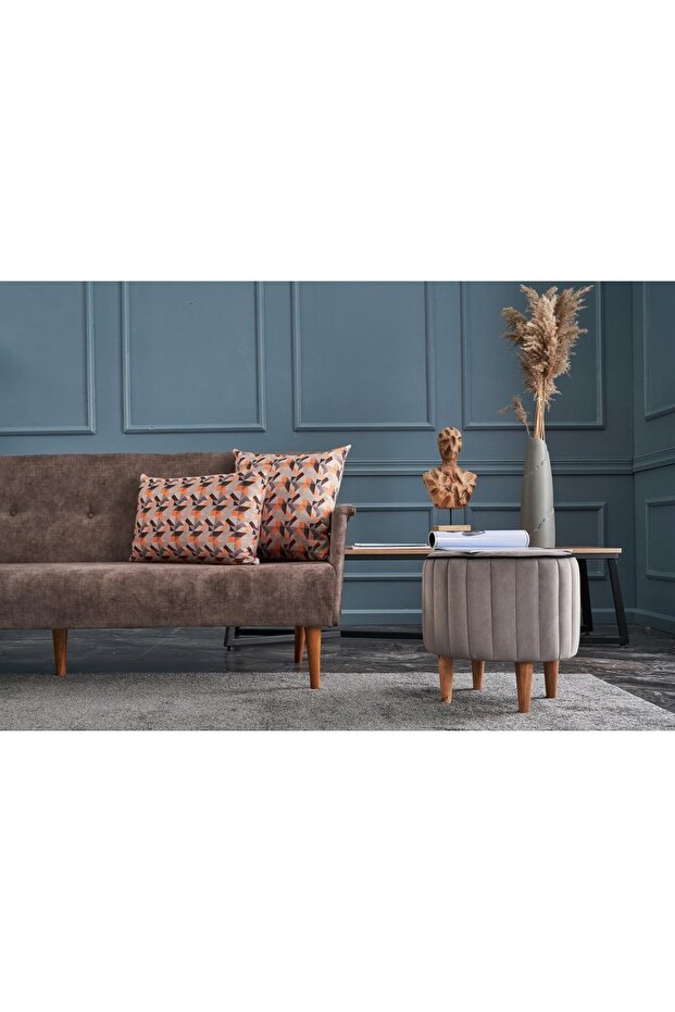 LİNDY PUF, GRİ - 2