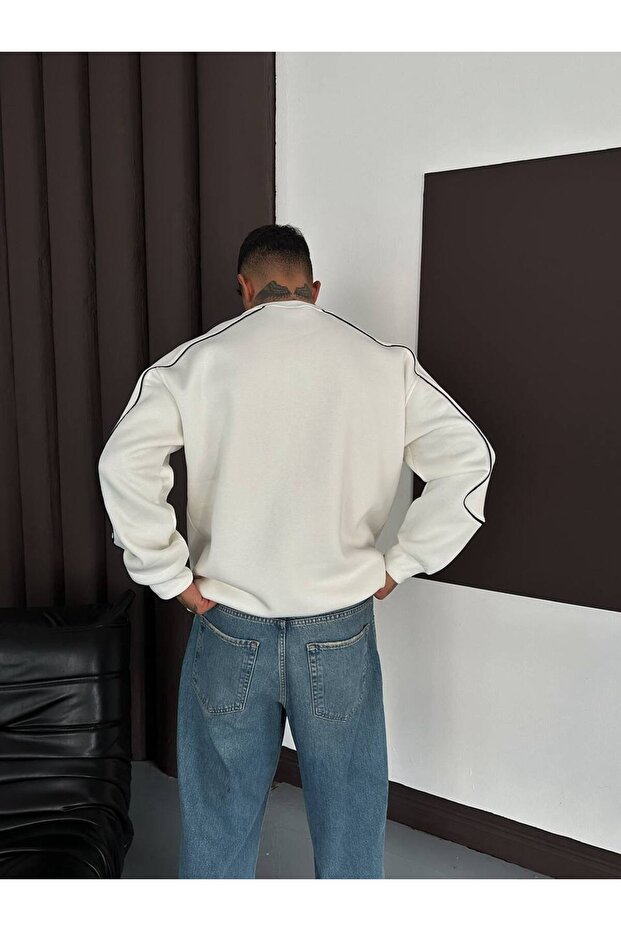 80 Baskılı Oversize Kalıp Unisex Sweatshirt - 3