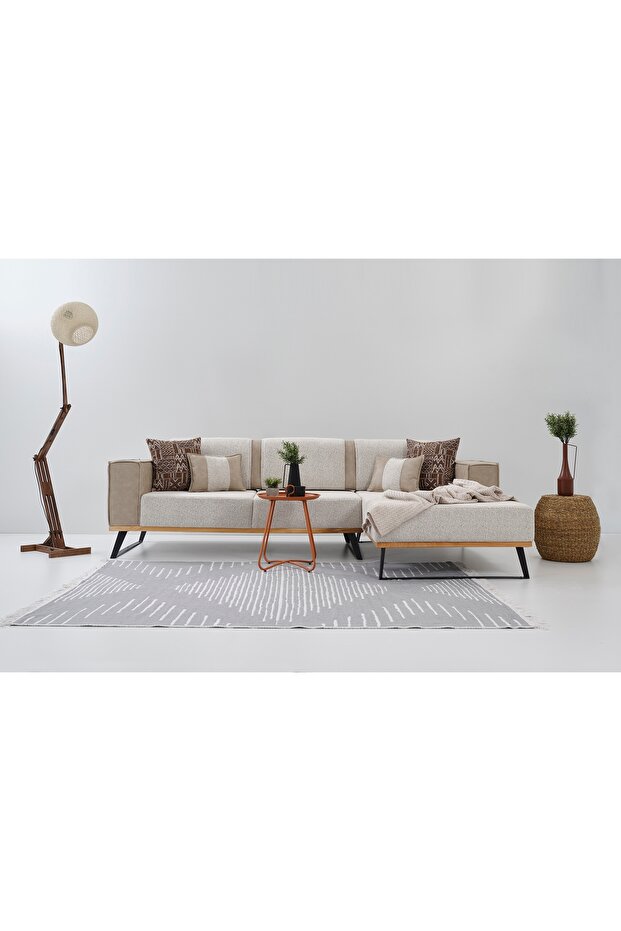 LOFT KÖŞE TAKIMI, KREM - 5