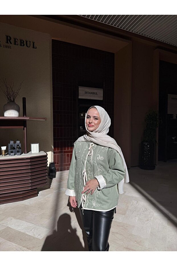 İp Detaylı Ceket - 4